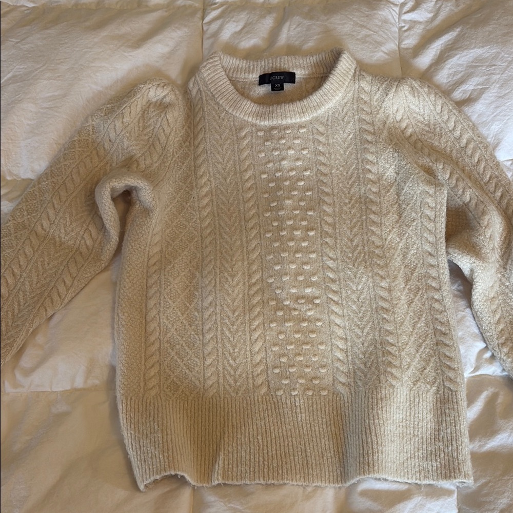 J Crew Cream Sweater
